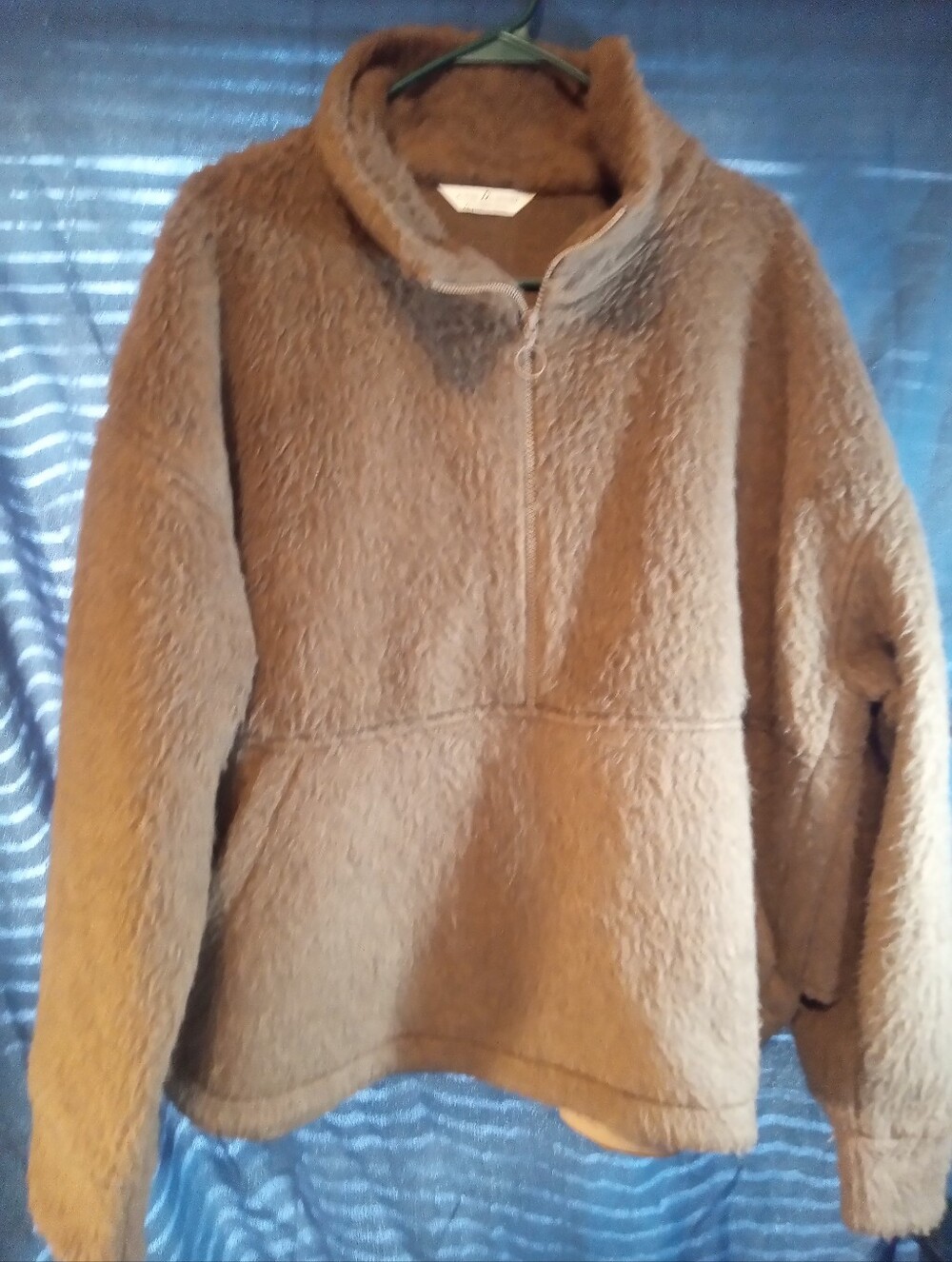 Alpine Design Cozy Brown Sherpa Pullover Jacket